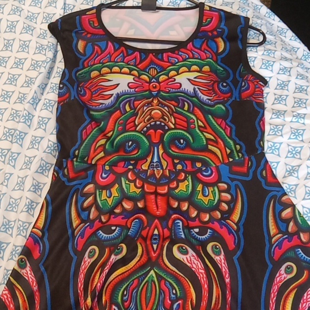 Multi colored maxi dress